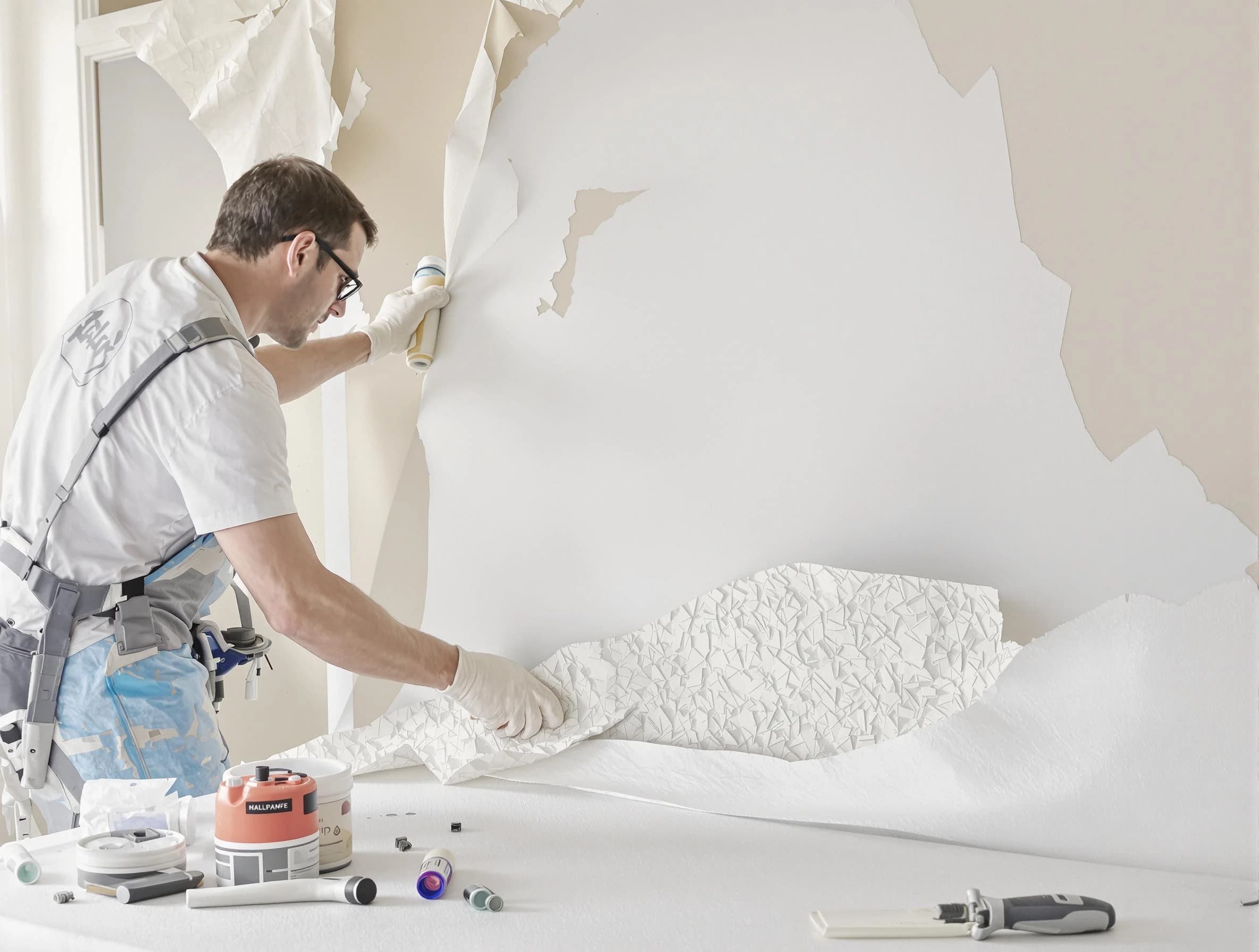 Detailed wallpaper removal and wall prep by Florence House Painters in Florence